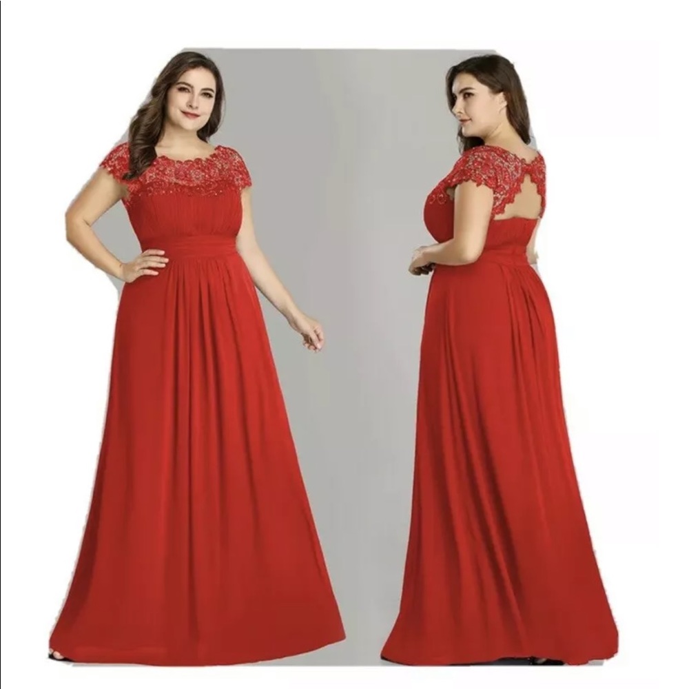 Prom dress size 18 fits more like 14